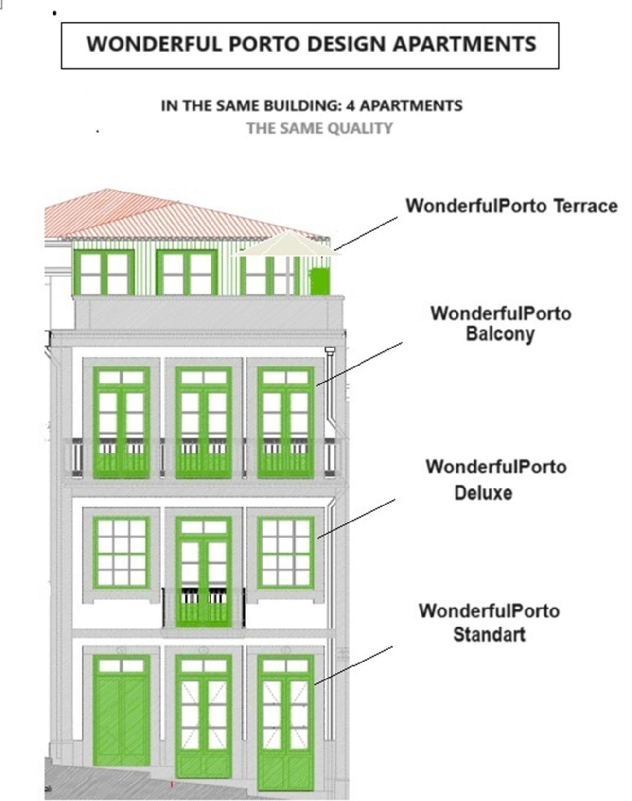 Wonderful Porto Design Apartments מראה חיצוני תמונה